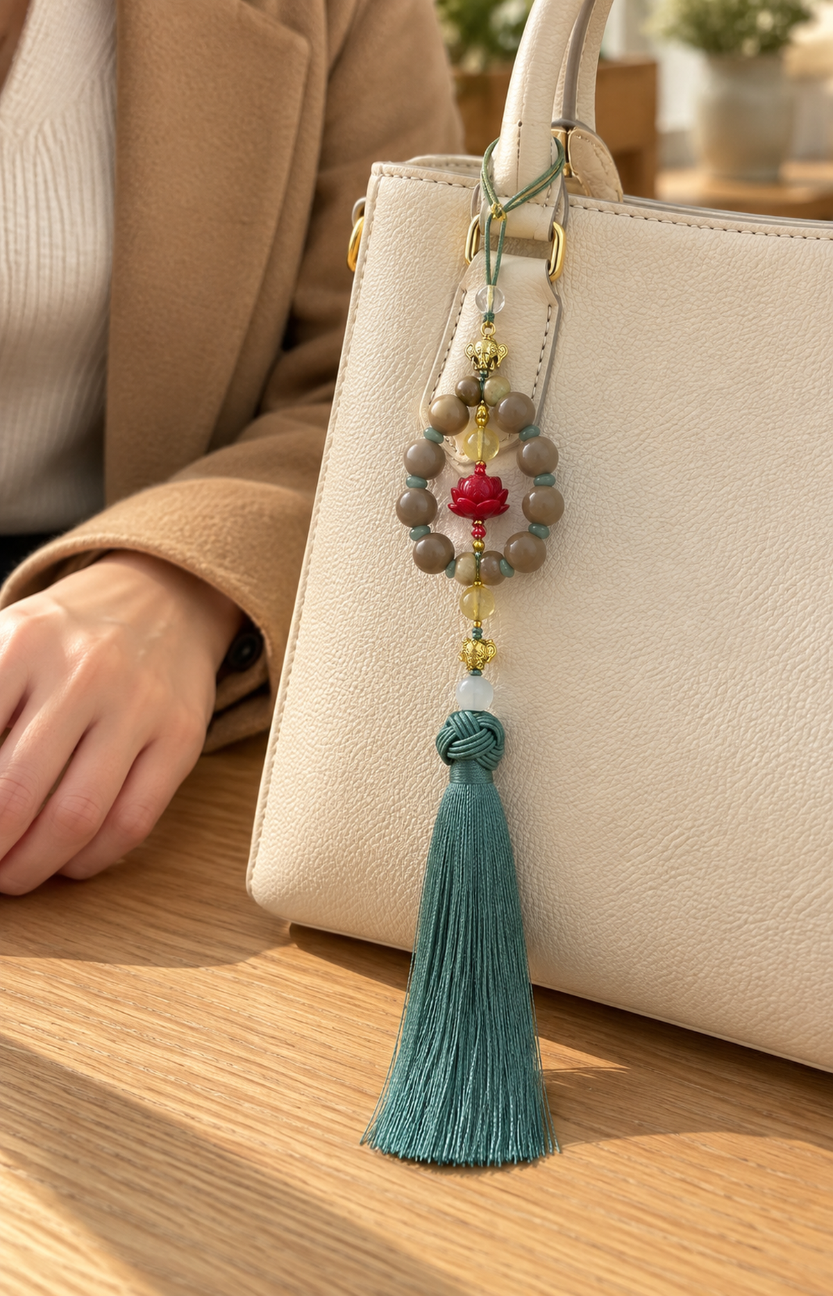 Temple Offering - Scented Hanging Charm - in-use view