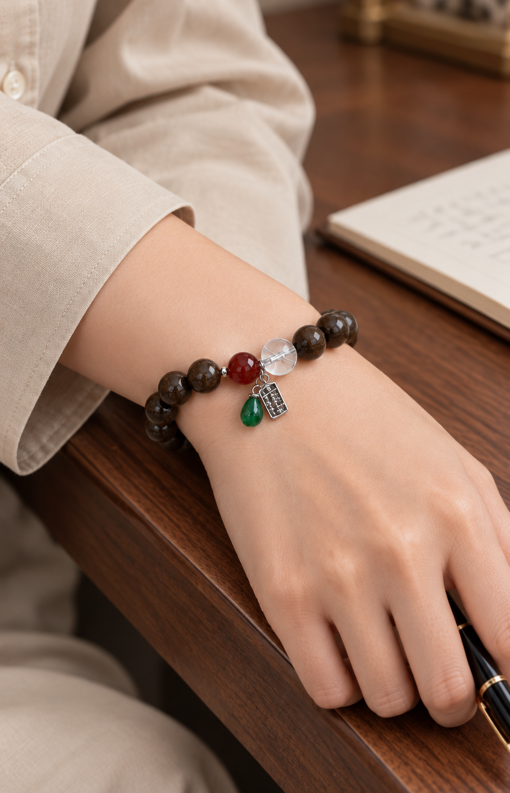 The Counting House - Scented Bracelet - worn view