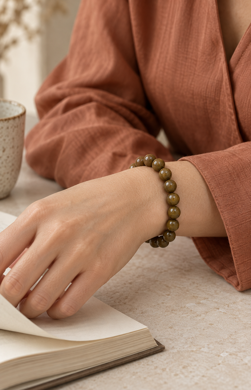 The Gleaners - Scented Bracelet - worn view
