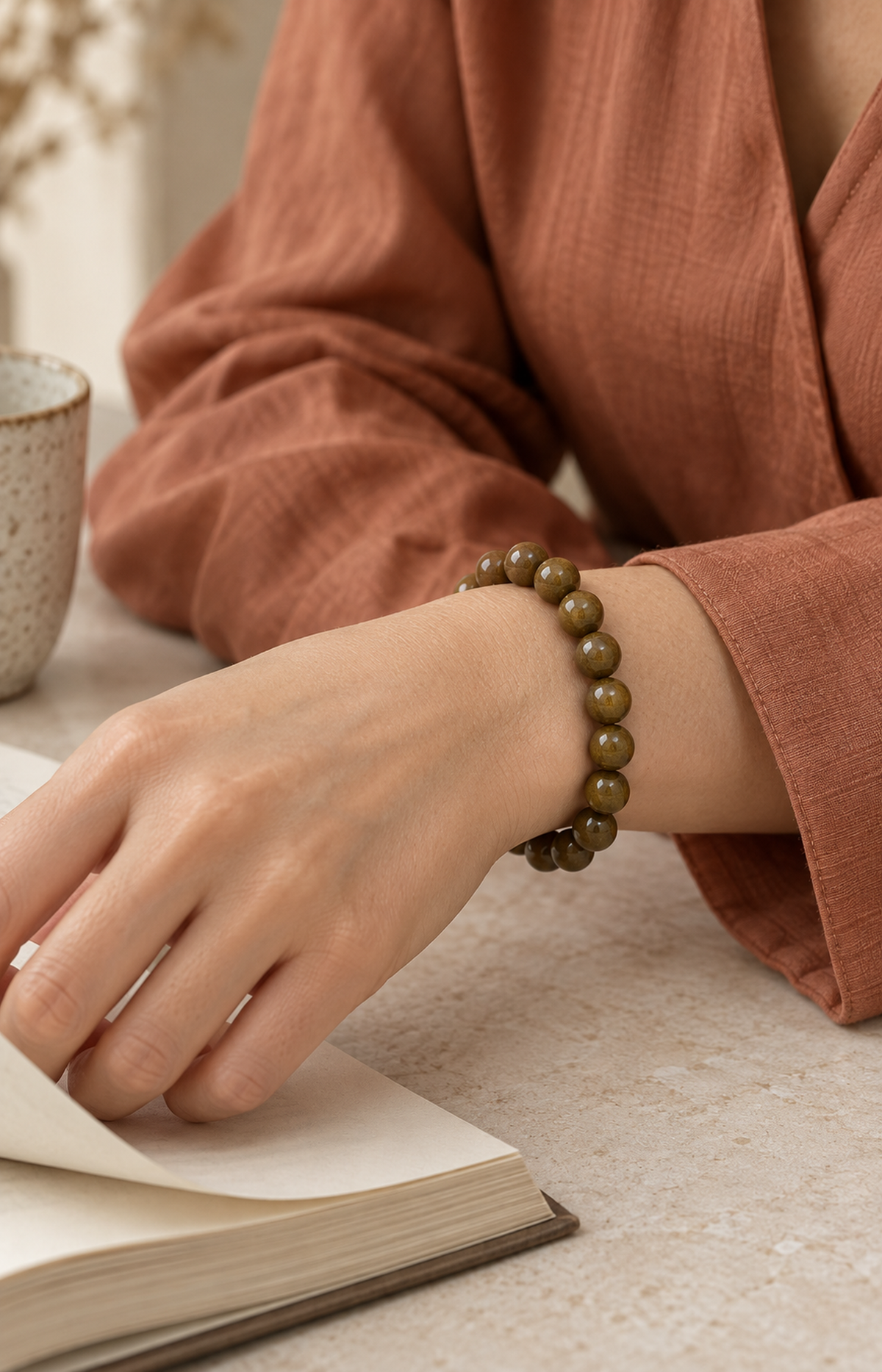 The Gleaners - Scented Bracelet - worn view