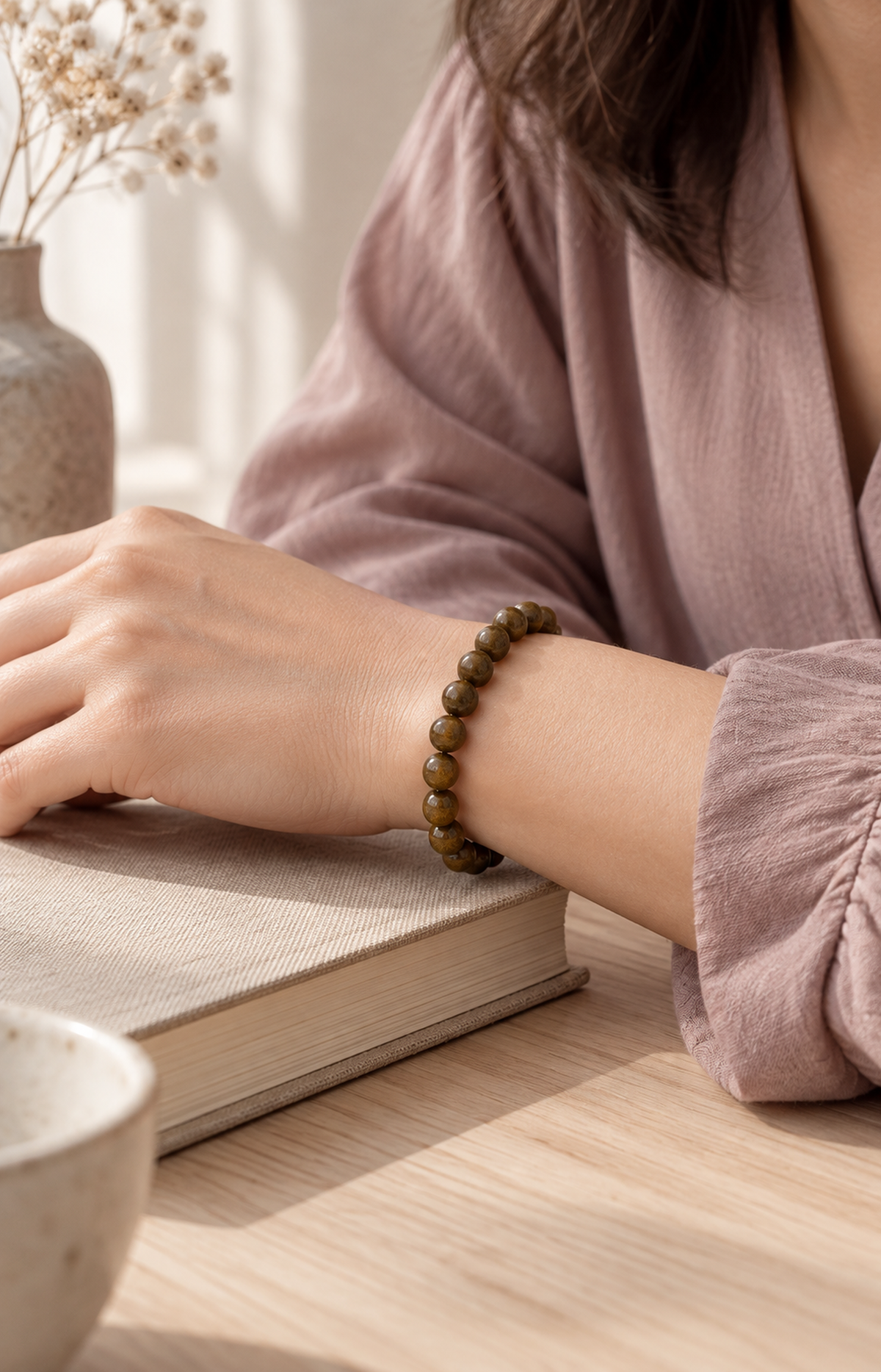 The Sundial - Scented Bracelet - worn view
