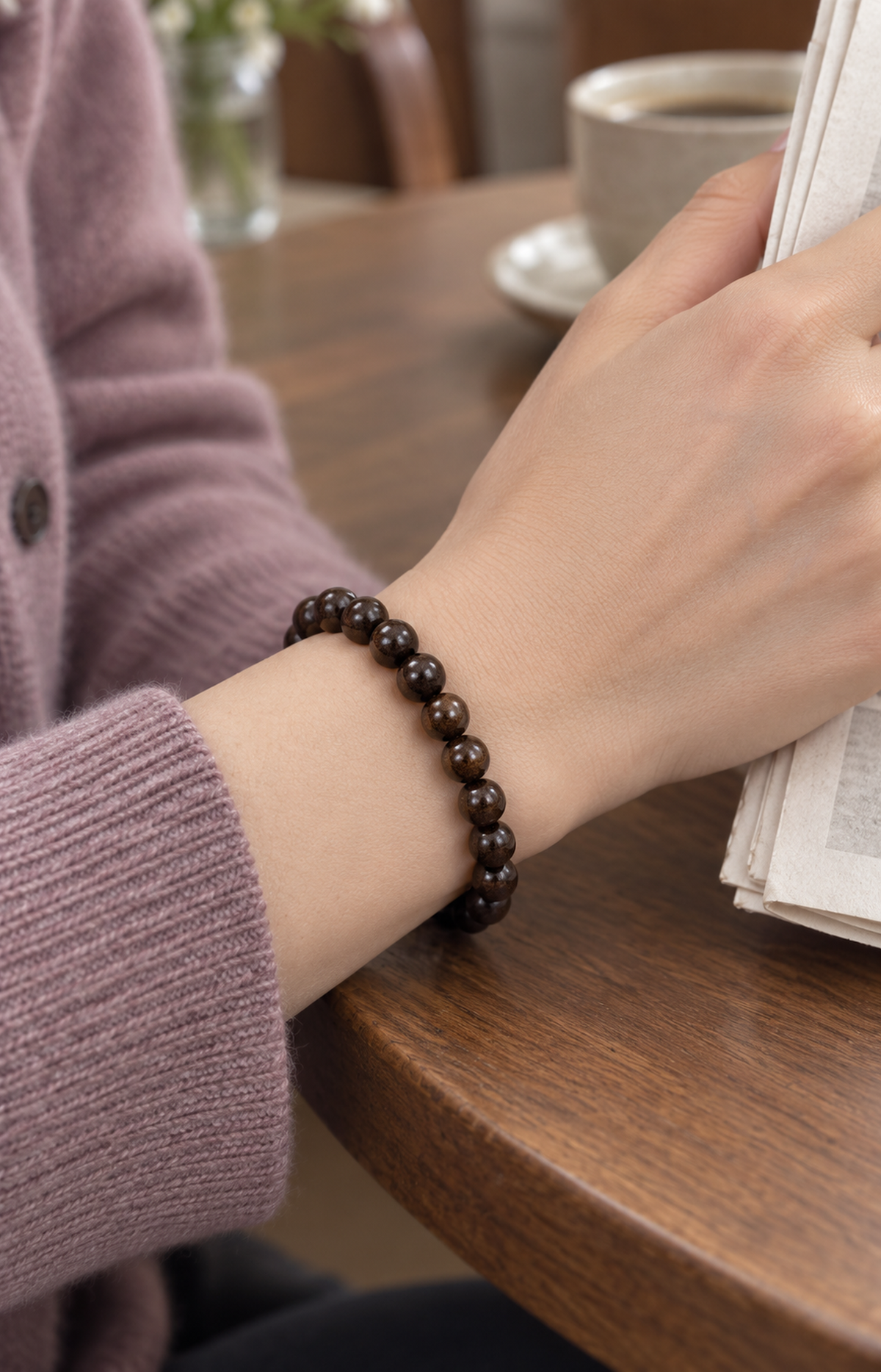 Unhurried Years - Scented Bracelet - worn view