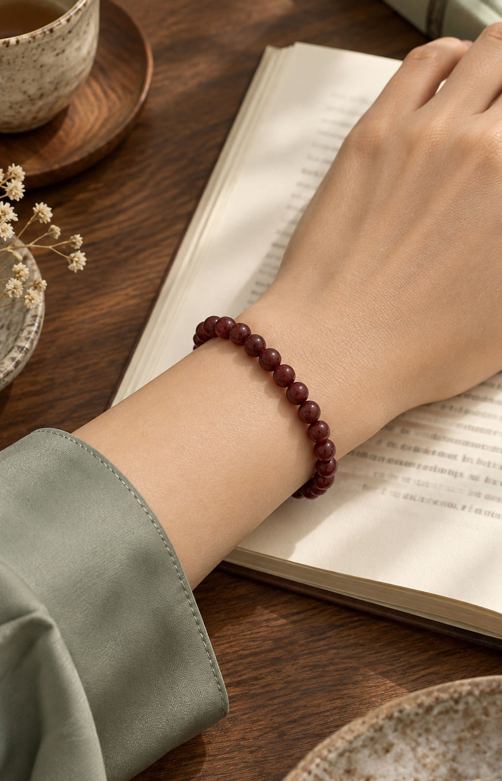 Unspoken Affection - Scented Bracelet - worn view