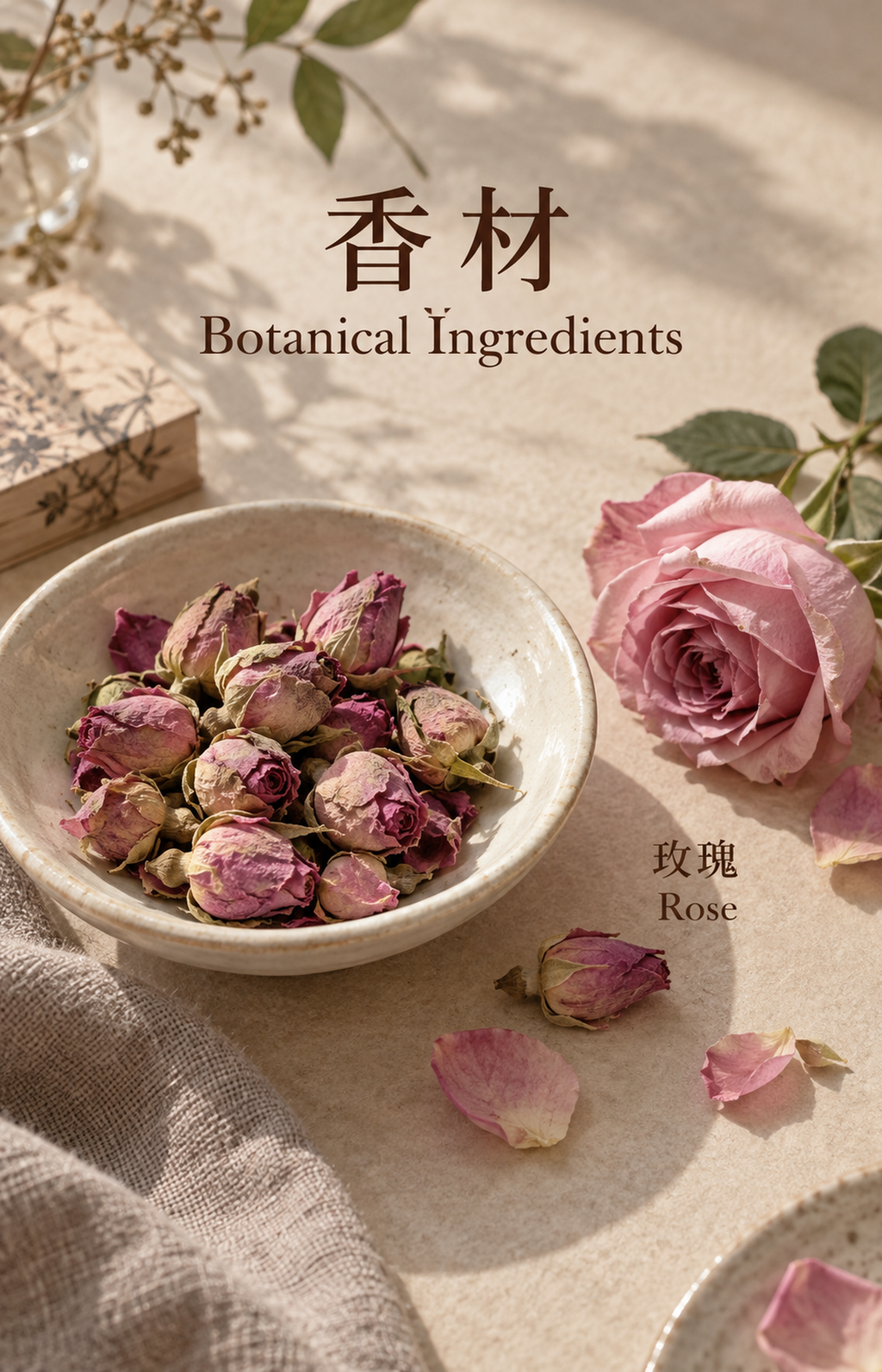 Unspoken Affection - Scented Bracelet - botanical materials