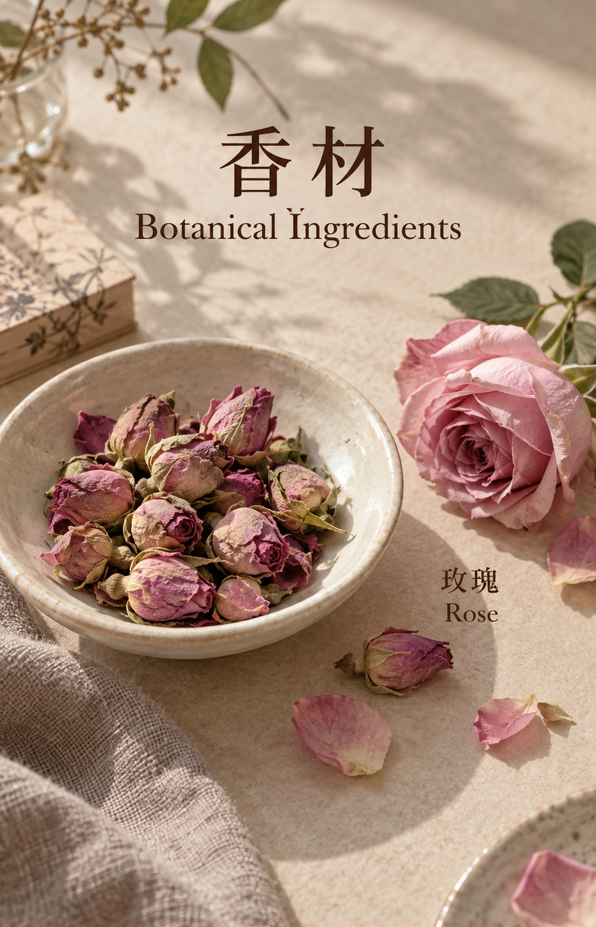 Unspoken Affection - Scented Bracelet - botanical materials