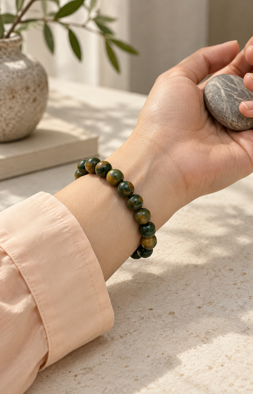 Wandering Terrain - Scented Bracelet - worn view