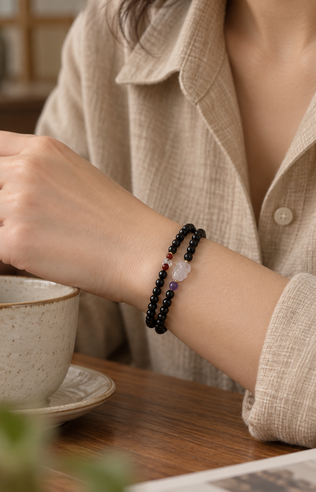 Watchful Constellation - Scented Bracelet - worn view